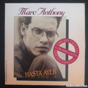 CD de Música: Marc Anthony – Hasta Ayer. 1997, España. CD, Single, Promo